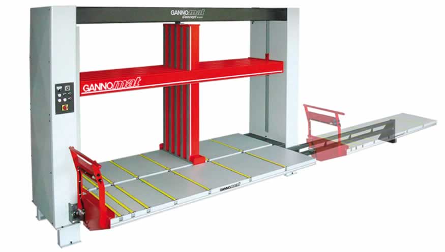 Cadreuses pour corps de meubles - GANNOMAT Concept syst�me de manutention - Example