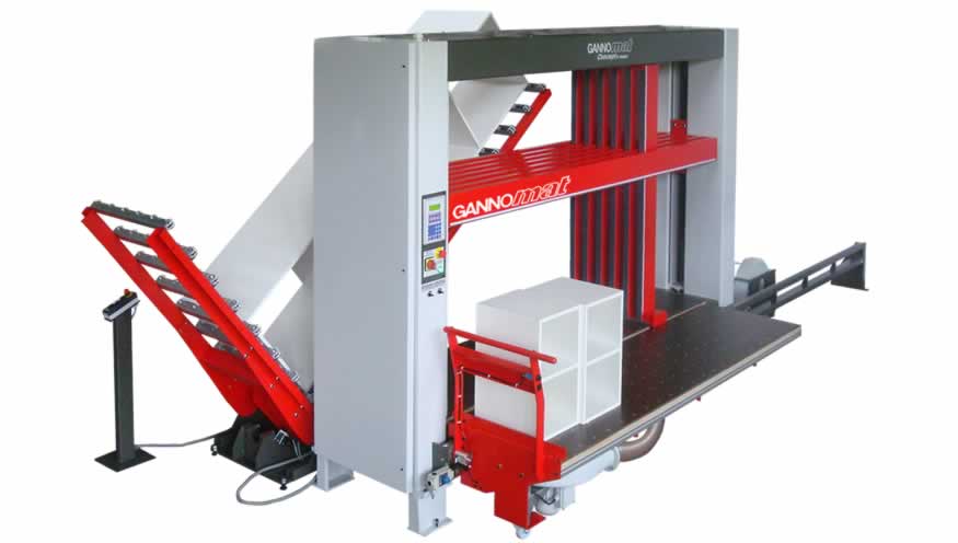 Cadreuses pour corps de meubles - GANNOMAT Concept syst�me de manutention - Example